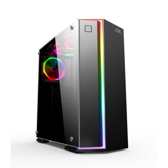Powerboost Vk-G3906s Usb3.0 3x12cm Rgb Fan Atx Siyah Kasa (Jbst-Vk-G3906s)