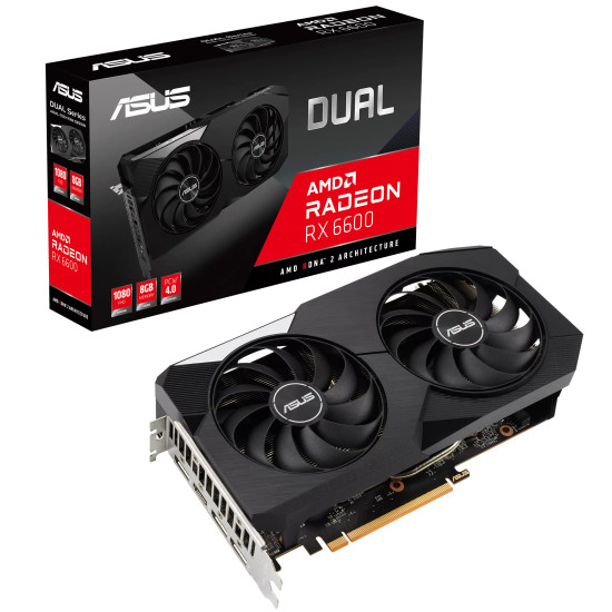 Asus RX6600 8GB GDDR6 128BIT Dual Ekran Kartı (DUAL-RX6600-8G)