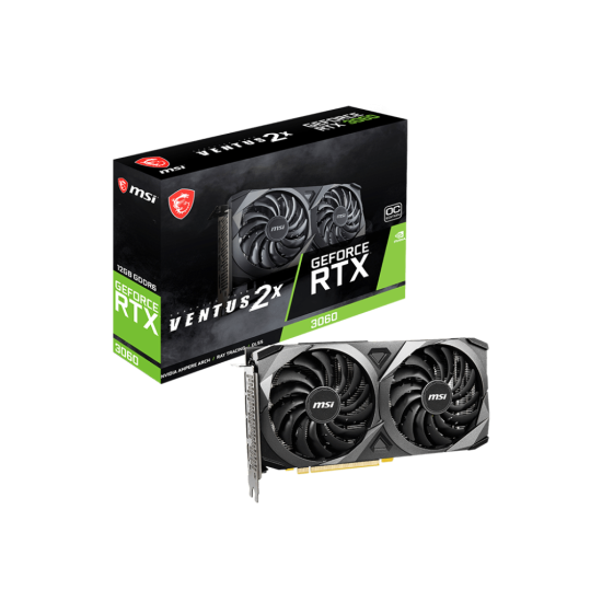 MSI RTX3060 12GB GDDR6 192BIT Ekran Kartı (GEFORCE RTX 3060 VENTUS 2X 12G OC) Ekran Kartı