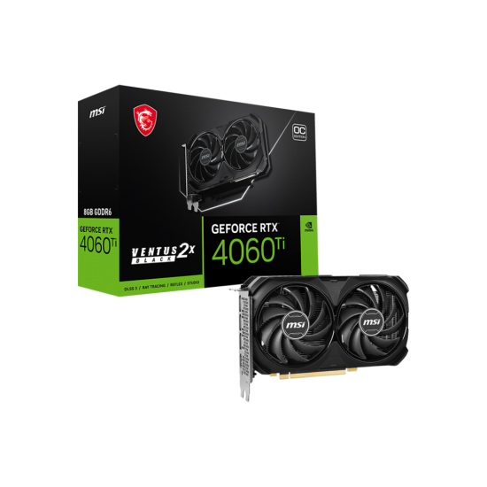 MSI RTX4060TI 8GB GDDR6 128Bit (RTX 4060 Ti Ventus 2x Black 8G OC) Ekran Kartı MSI RTX4060TI 8GB GDDR6 128Bit (RTX 4060 Ti Ventus 2x Black 8G OC) Ekran Kartı