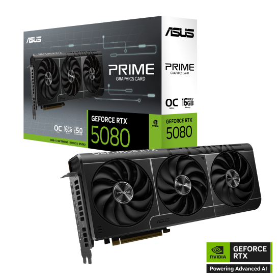 Asus Prime GeForce RTX 5080 OC Edition 256 Bit GDDR7 16 GB PRIME-RTX5080-O16G Ekran Kartı