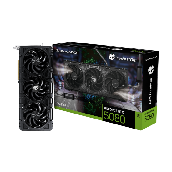 Gainward RTX 5080 Phantom NE75080019T2-GB2030P 256 Bit GDDR7 16 GB Ekran Kartı