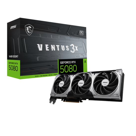 MSI GeForce RTX 5080 Ventus 3X OC 16GB GDDR7 256-bit PCIe 5.0 Ekran Kartı