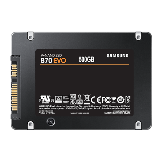 Samsung 870 Evo 500 GB 2.5" SATA3 SSD 560/530 (MZ-77E500BW)