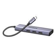 Ugreen 5in1 USB-C 100W PD 4K HDMI Hub Çoklayıcı Gri 15596 Ugreen 5in1 USB-C 100W PD 4K HDMI Hub Çoklayıcı Gri 15596