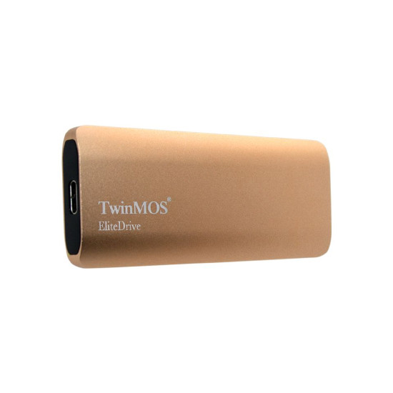 TwinMOS Taşınabilir SSD 512 GB EliteDrive Gold USB 3.2/Type-C (PSSDFGBMED32-G)