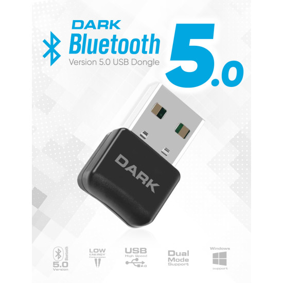 Dark Bluetooth V5.0 USB Adaptör (DK-AC-BTU50)