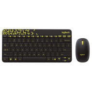 Logitech MK240 Kablosuz Tr Q Klavye Mouse Set Siyah-Sarı (920-008215)